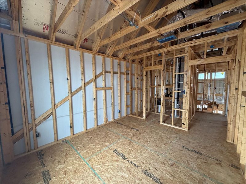 In-progress construction of a new home in Lariat, Liberty Hill, TX (Image 27).