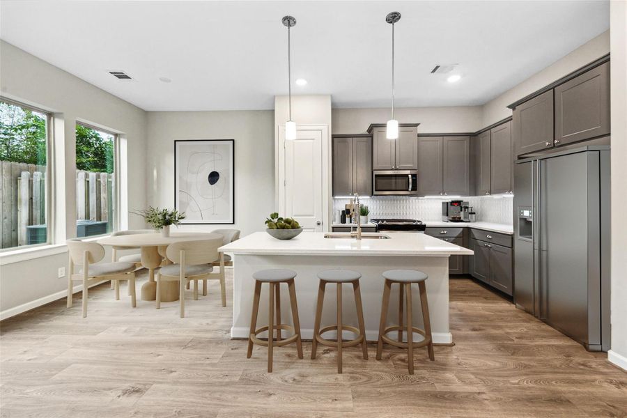 Furnished interior view inside a new home in , Houston (Image 5). Furnished interior view inside a new home in , Houston (Image 5).