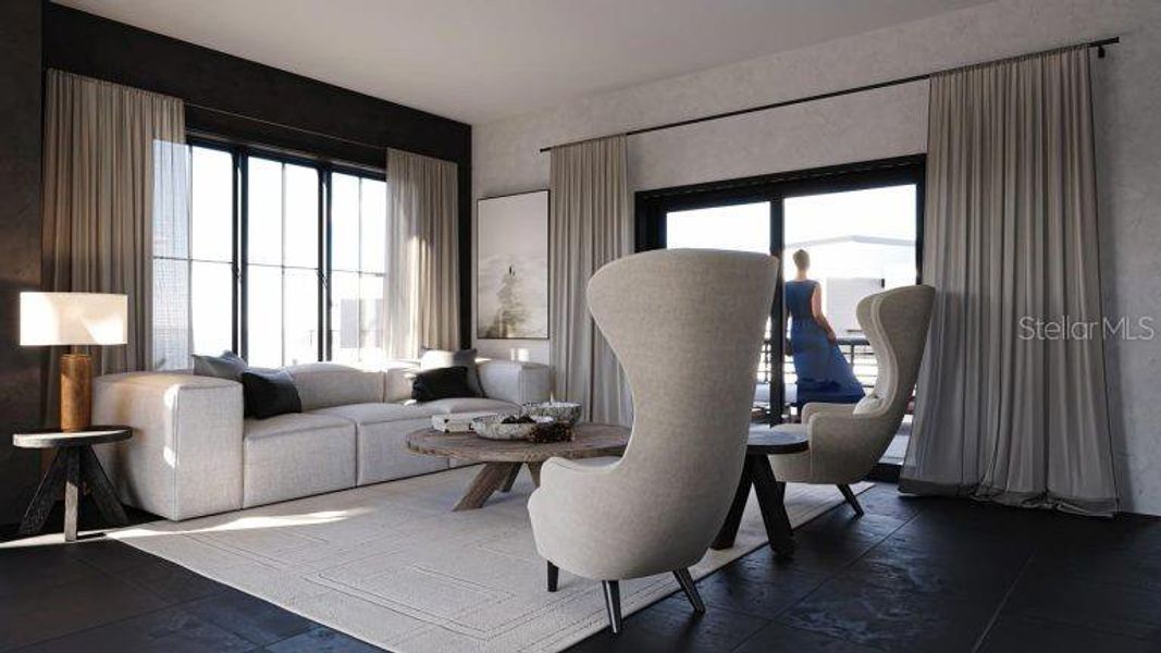 Furnished interior view inside a new home in , Ormond Beach (Image 9).