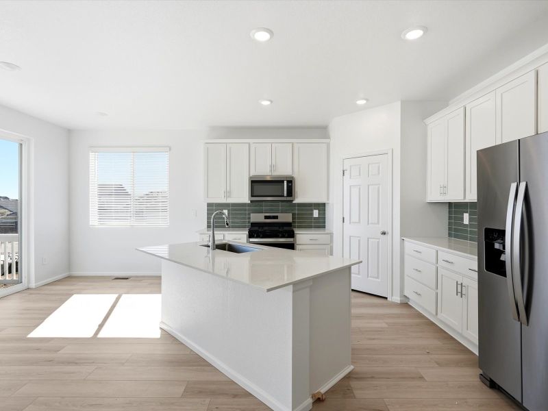 Furnished interior view inside a new home in Meridian Ranch, Peyton (Image 4).