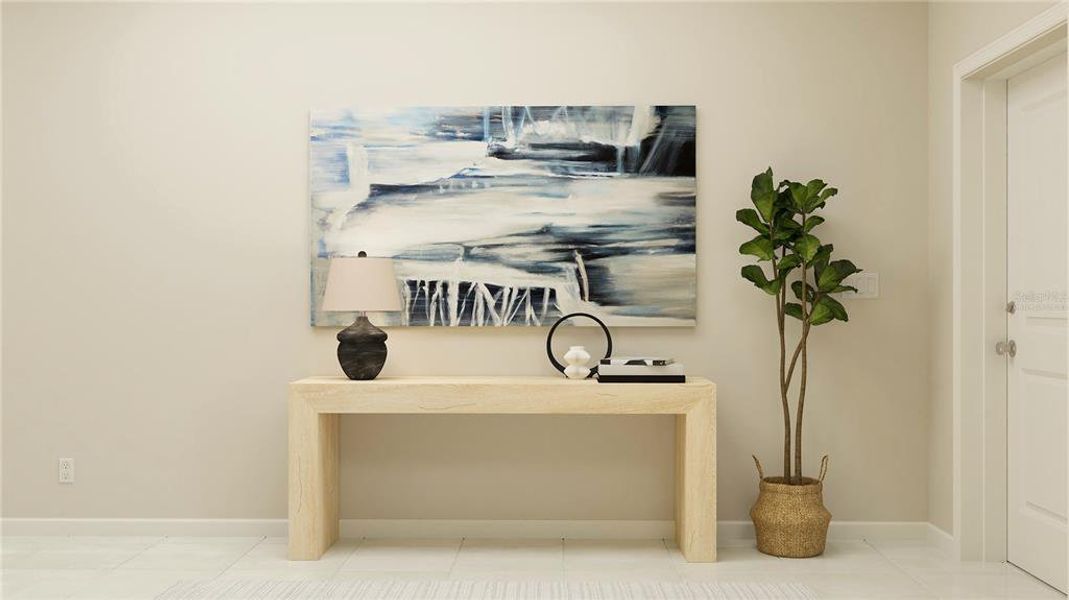 Furnished interior view inside a new home in Waterstone: Estate II Collection, Groveland (Image 22). Furnished interior view inside a new home in Waterstone: Estate II Collection, Groveland (Image 22).