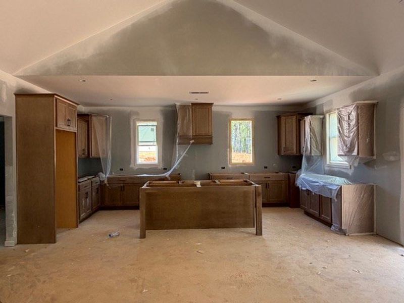 In-progress construction of a new home in WOODMONT RESERVE, Roopville, GA (Image 8).