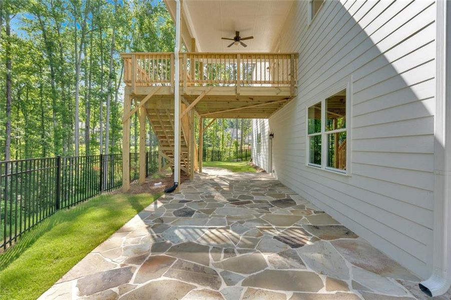 Exterior details and patio area of a home in Ford Landing, Acworth (Image 18).