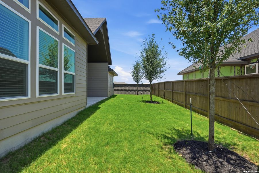 Exterior details and patio area of a home in Prominence Urban, San Antonio (Image 31). Exterior details and patio area of a home in Prominence Urban, San Antonio (Image 31).