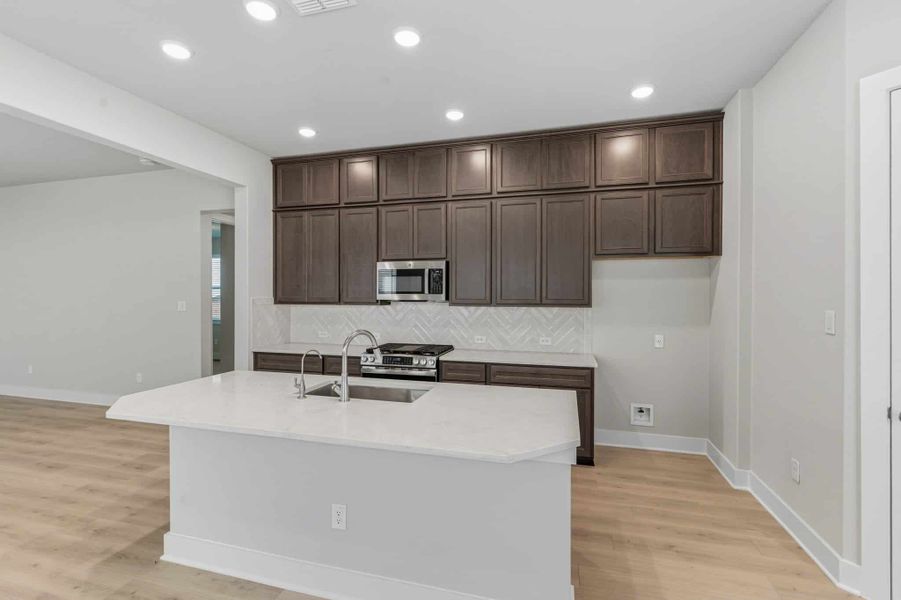 Furnished interior view inside a new home in Stillwater Ranch, San Antonio (Image 5). Furnished interior view inside a new home in Stillwater Ranch, San Antonio (Image 5).