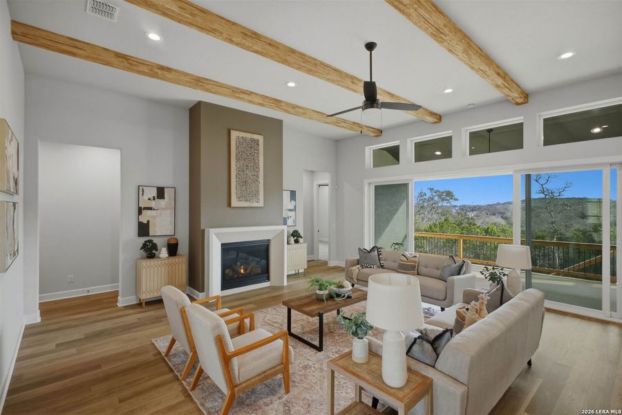 Furnished interior view inside a new home in , San Antonio (Image 32).