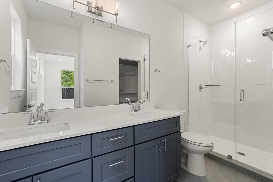 Furnished interior view inside a new home in Koenig Townhomes, Austin (Image 7).
