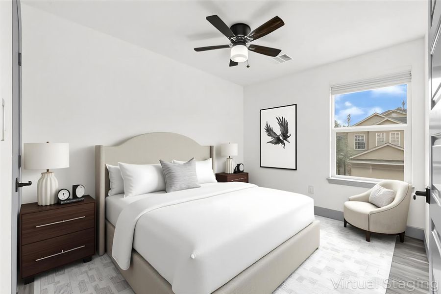 Furnished interior view inside a new home in , Houston (Image 9). Furnished interior view inside a new home in , Houston (Image 9).