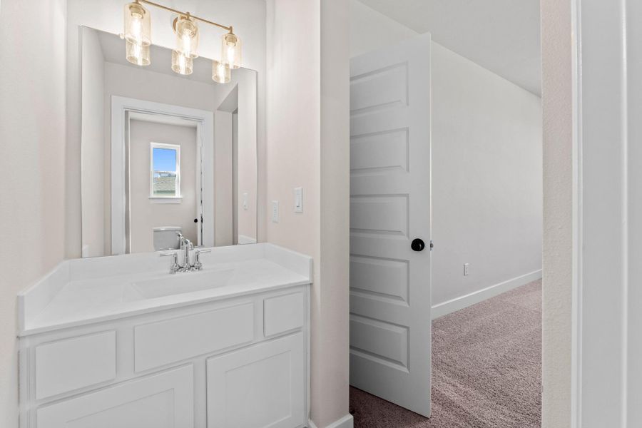 Furnished interior view inside a new home in Lariat, Liberty Hill (Image 5).