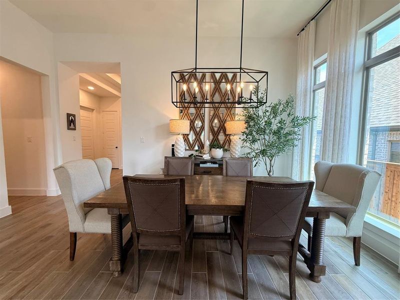 Furnished interior view inside a new home in Trinity Falls, McKinney (Image 11).