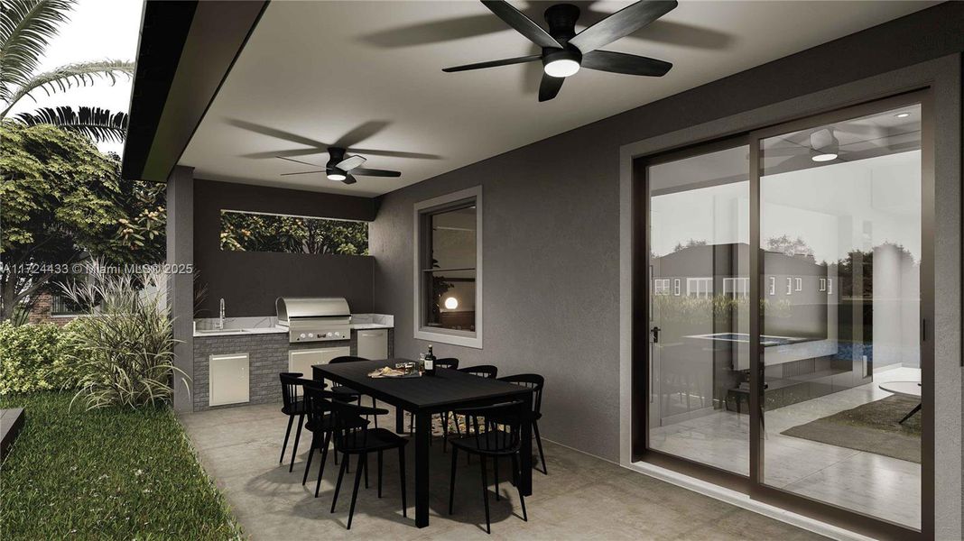 Furnished interior view inside a new home in , Lehigh Acres (Image 17).