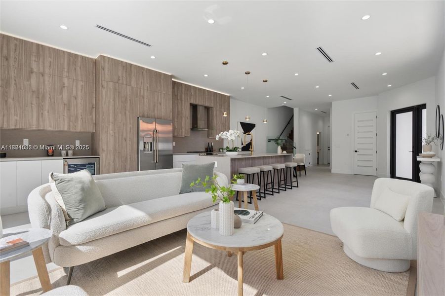 Furnished interior view inside a new home in , Miami (Image 4).