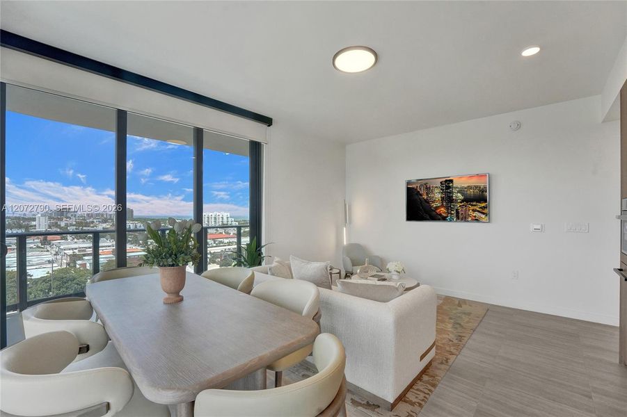 Furnished interior view inside a new home in , Miami Beach (Image 17).