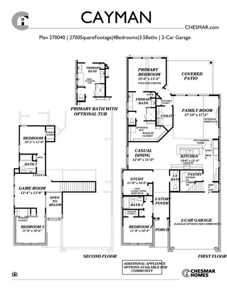 2D floor plan layout of this home in Grange, Katy, TX (Image 4).
