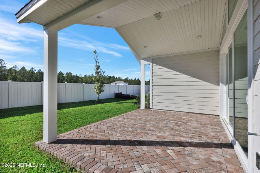 Exterior details and patio area of a home in Seabrook Village at Seabrook, Ponte Vedra (Image 22).