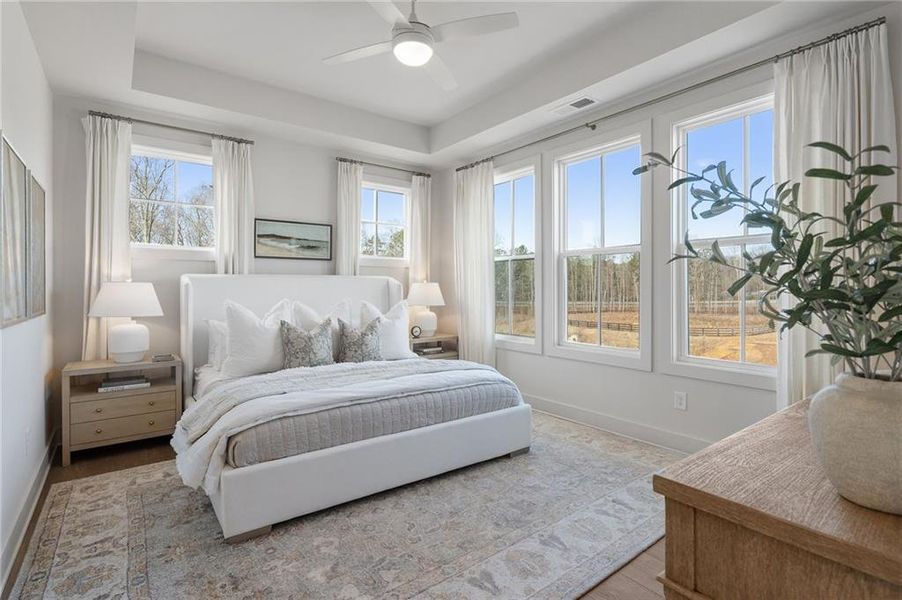 Furnished interior view inside a new home in , Alpharetta (Image 34).