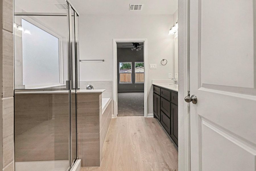 Furnished interior view inside a new home in , Bay City (Image 7). Furnished interior view inside a new home in , Bay City (Image 7).