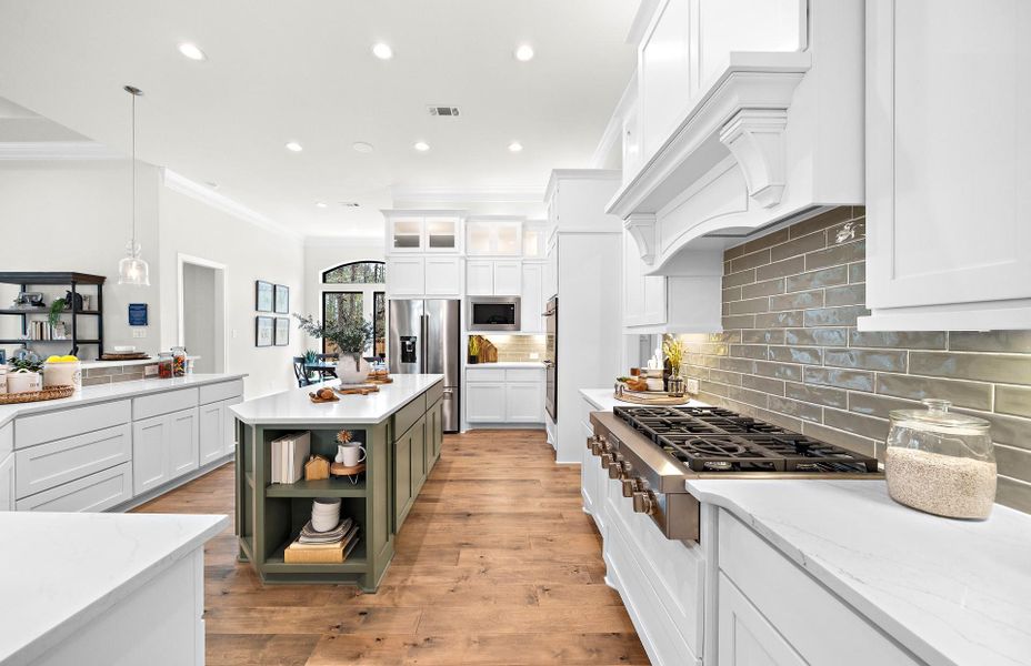 Furnished interior view inside a new home in The Woodlands Hills 65′, Willis (Image 34).