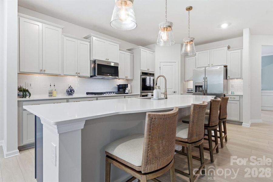 Furnished interior view inside a new home in Falls Cove at Lake Norman, Troutman (Image 10).