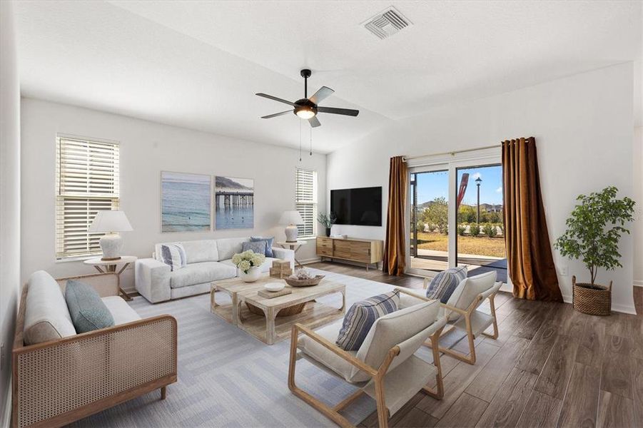 Furnished interior view inside a new home in , The Villages (Image 5).