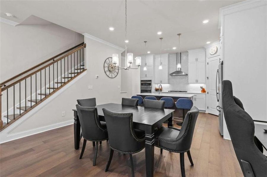 Furnished interior view inside a new home in , Peachtree Corners (Image 11). Furnished interior view inside a new home in , Peachtree Corners (Image 11).