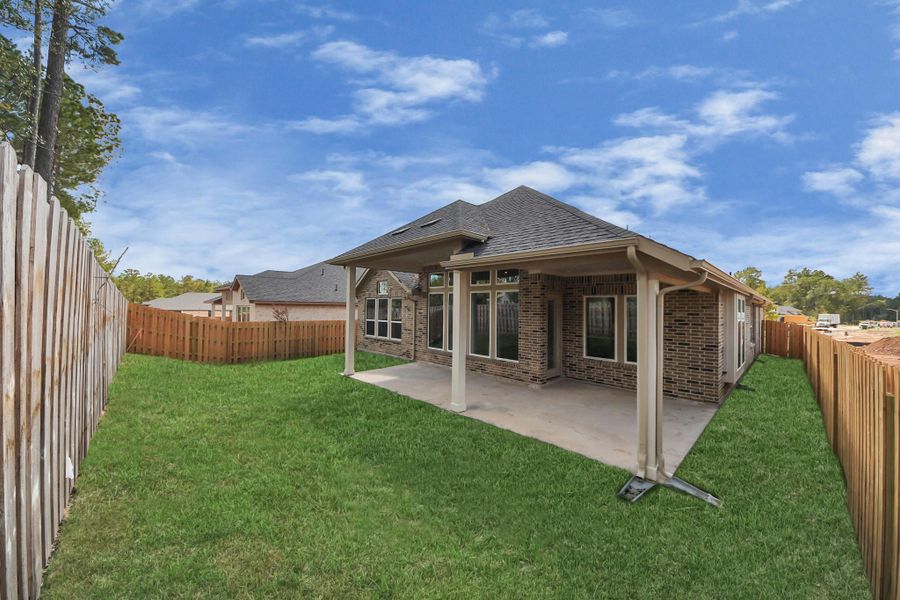 Exterior details and patio area of a home in COLTON: Prestige Collection, Montgomery (Image 26). Exterior details and patio area of a home in COLTON: Prestige Collection, Montgomery (Image 26).