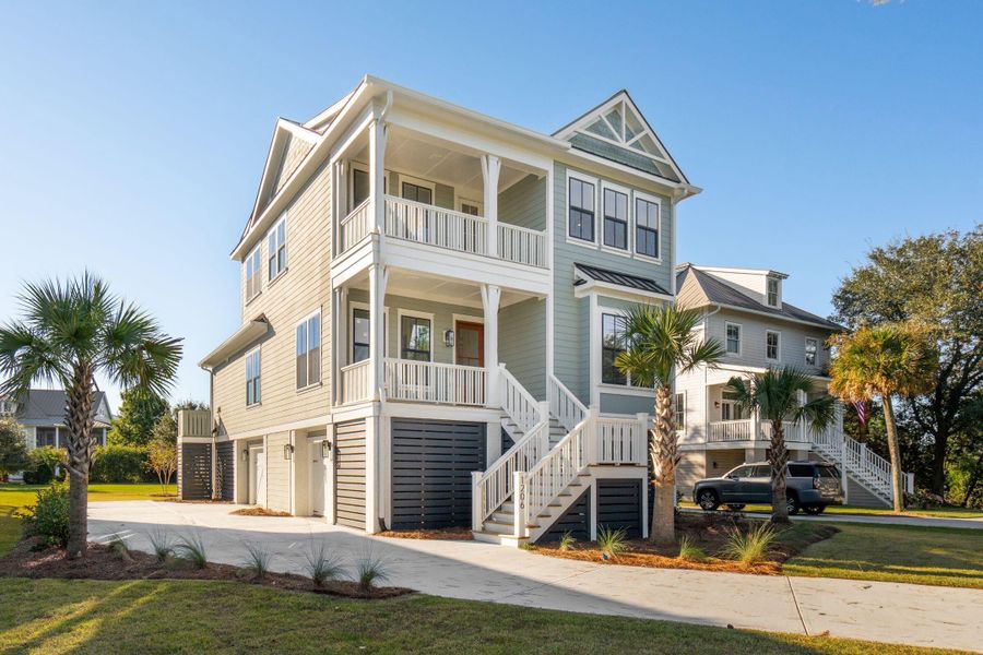 Front exterior of a new home in , Johns Island, SC, highlighting curb appeal (Image 31). Front exterior of a new home in , Johns Island, SC, highlighting curb appeal (Image 31).