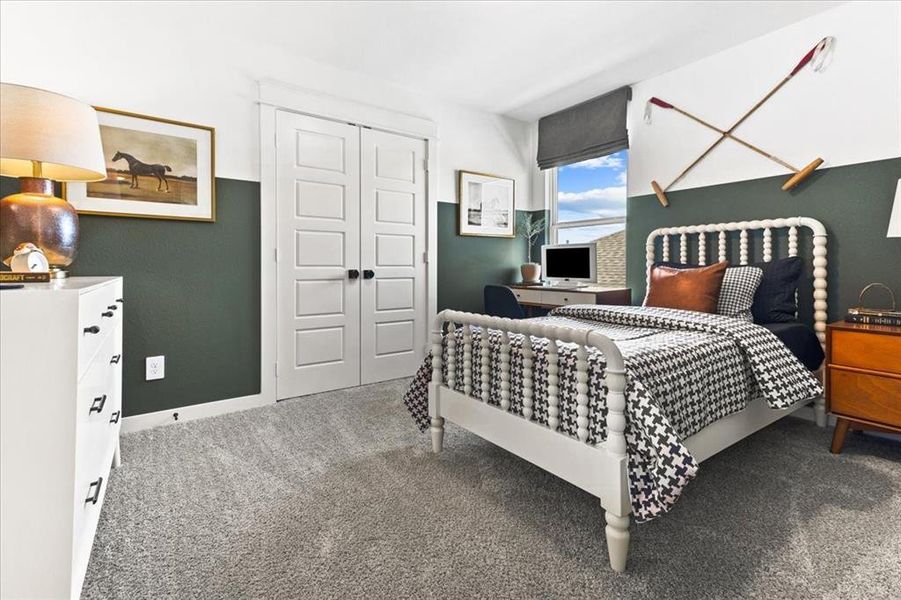 Furnished interior view inside a new home in Keeneland 50s, Aubrey (Image 19). Furnished interior view inside a new home in Keeneland 50s, Aubrey (Image 19).