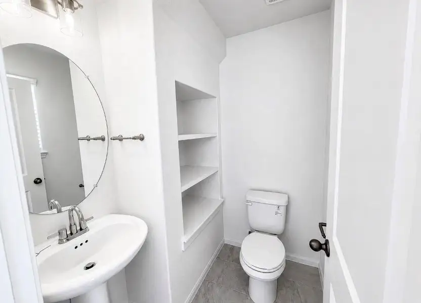half bath at entry