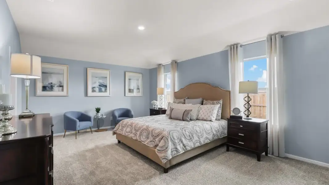 Furnished interior view inside a new home in Rosewood at Beltmill, Fort Worth (Image 21).