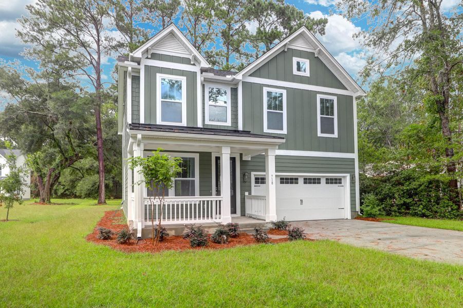 Front exterior of a new home in , Summerville, SC, highlighting curb appeal (Image 24).