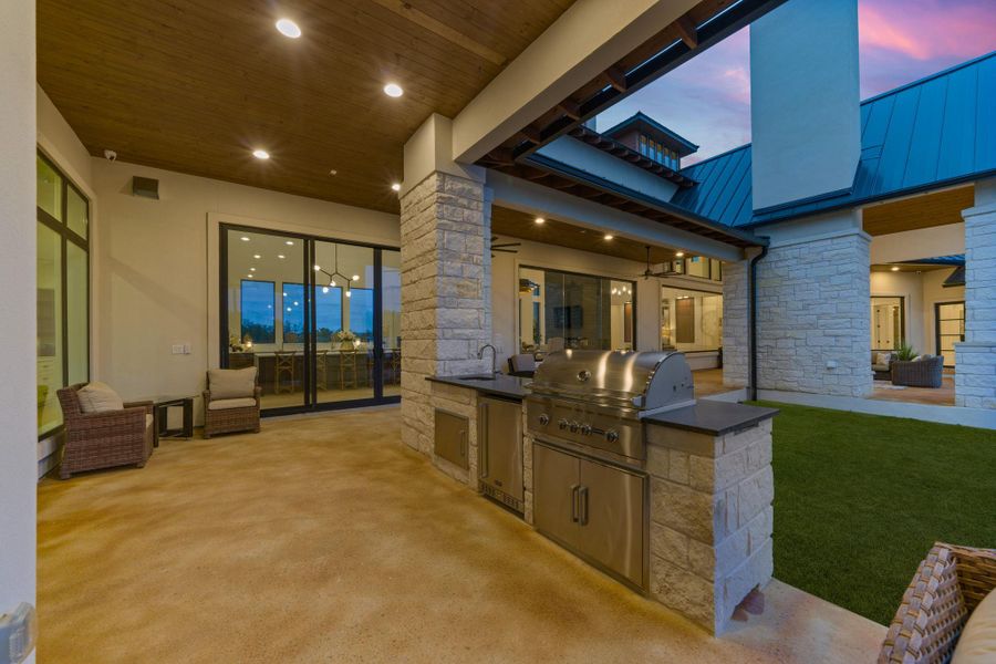 Exterior details and patio area of a home in , Johnson City (Image 20).