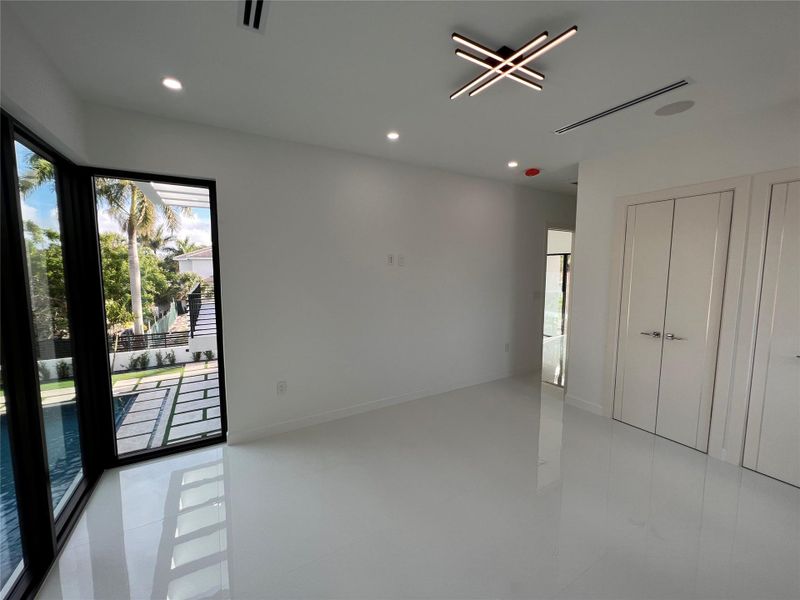 Upstairs Bedroom with Pool View