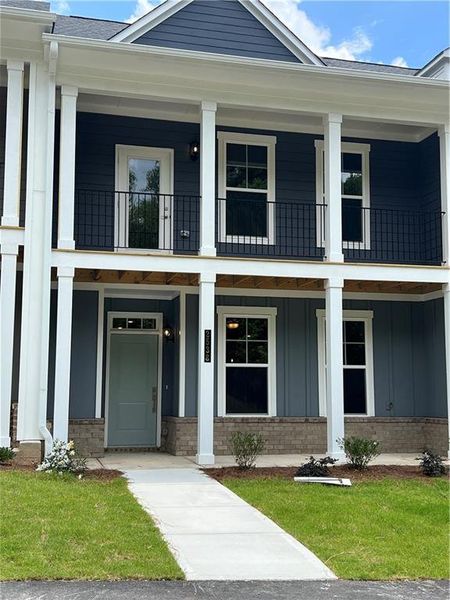 Front exterior of a new home in , Gainesville, GA, highlighting curb appeal (Image 28).
