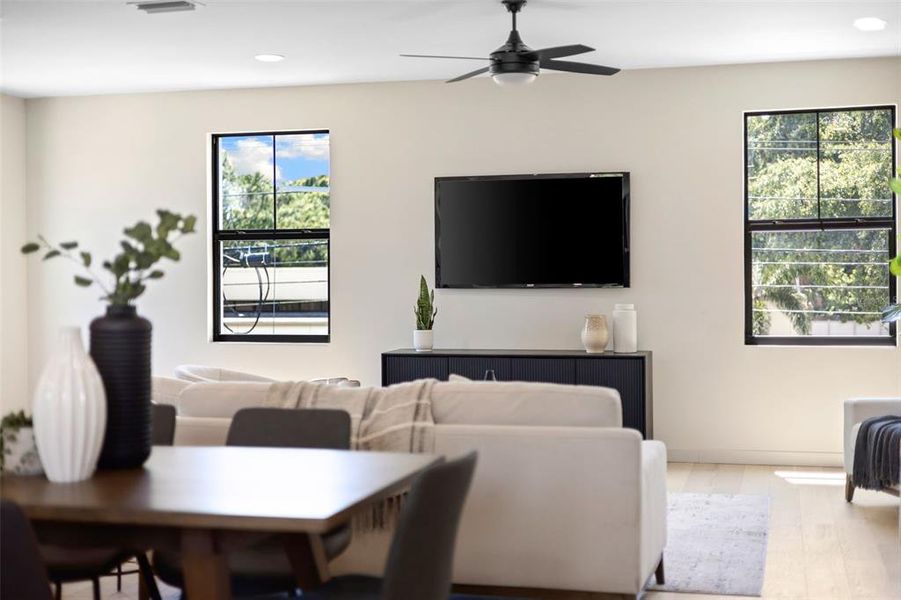 Furnished interior view inside a new home in , St. Petersburg (Image 6).