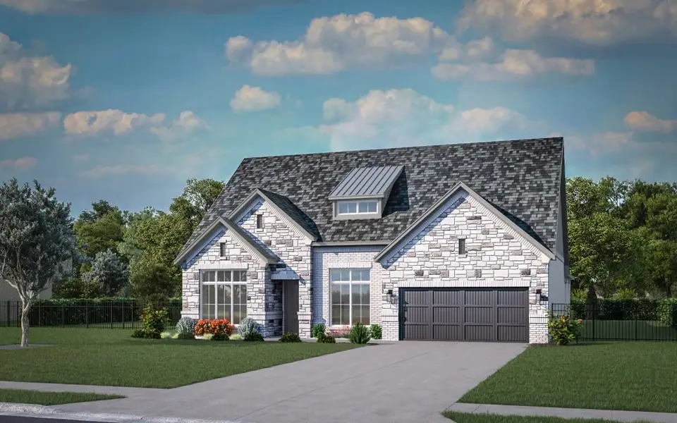 Representative exterior photo of a completed home built from the Vail by Stonefield Homes in Rio Vista at Kelly Ranch, Aledo, TX (Image 28).