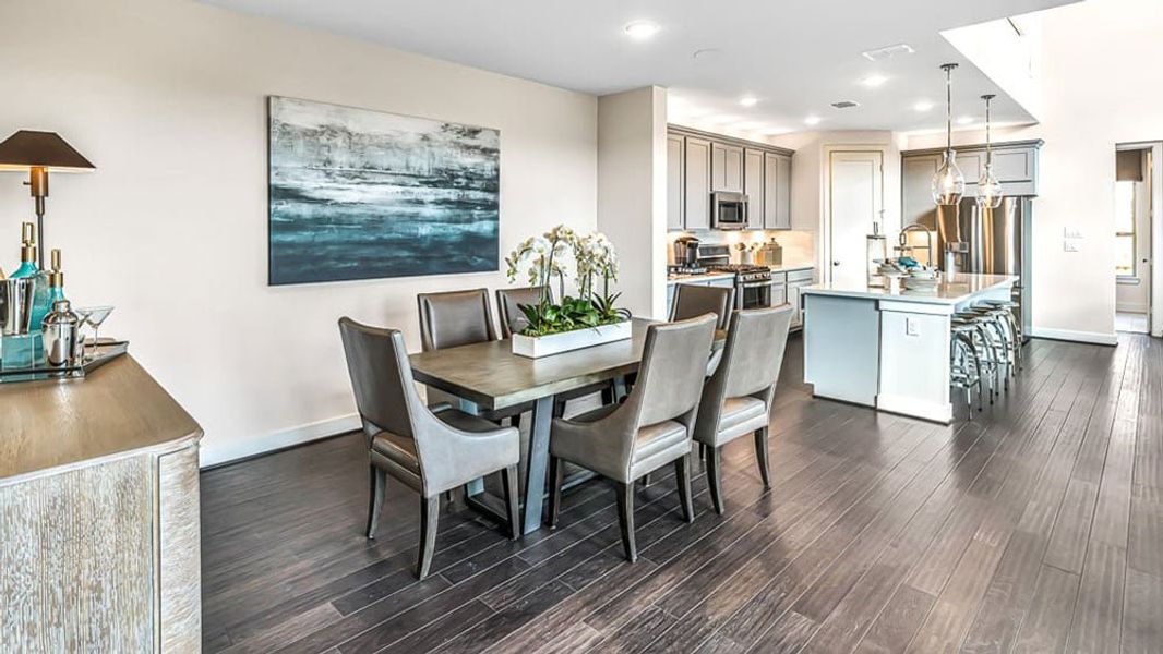 Furnished interior view inside a new home in Avalon at Cypress, Cypress (Image 15).