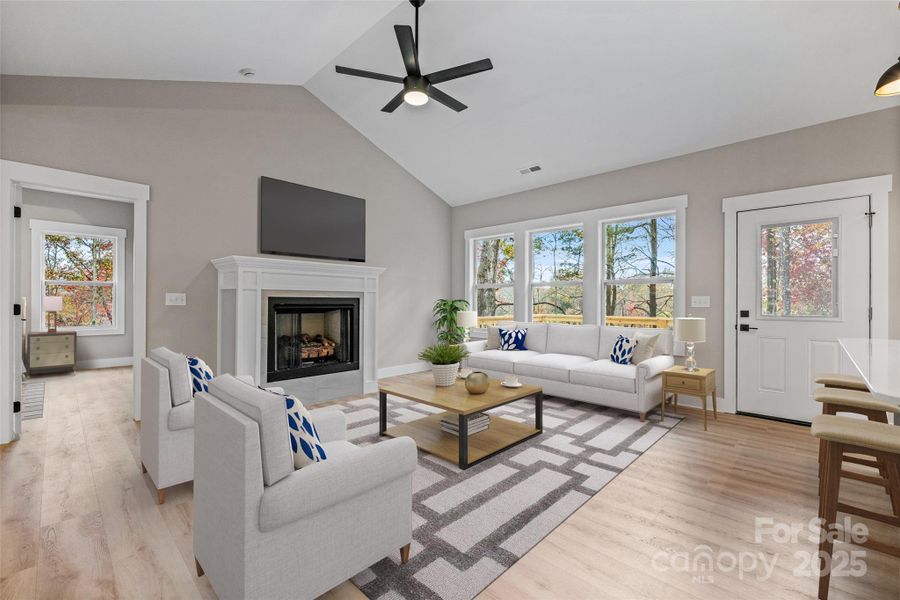 Furnished interior view inside a new home in , Horse Shoe (Image 25). Furnished interior view inside a new home in , Horse Shoe (Image 25).