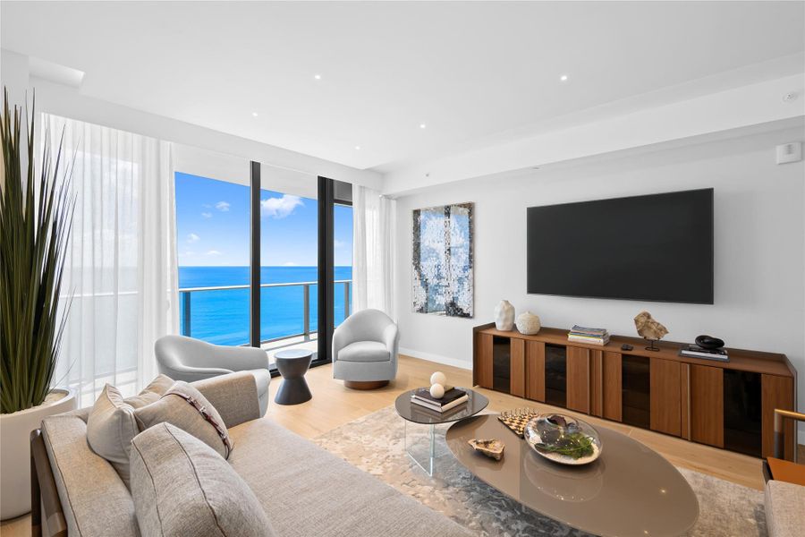 Furnished interior view inside a new home in , Pompano Beach (Image 25).