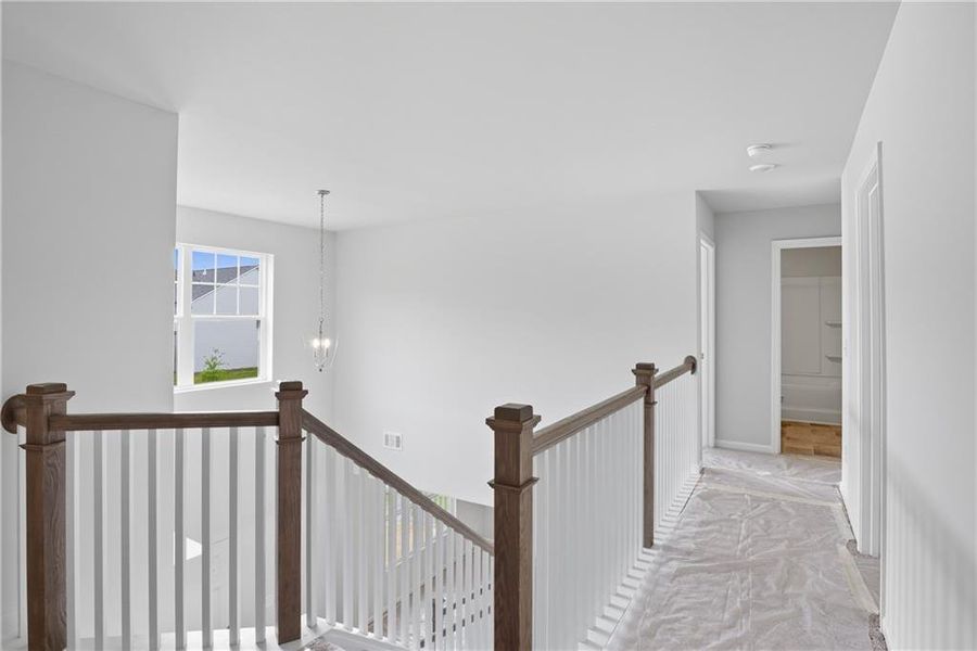 Spacious, unfurnished interior of a new home in The Reserve at Willow Oaks, Canton (Image 18). Spacious, unfurnished interior of a new home in The Reserve at Willow Oaks, Canton (Image 18).