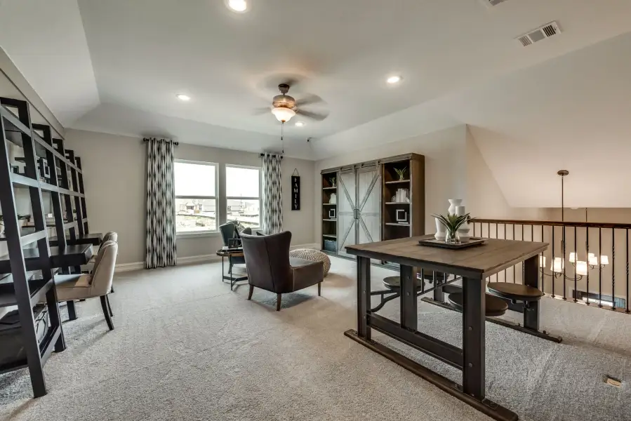 Representative furnished interior of a home built from the Chilton by Pulte Homes in Spring Branch Preserve, Montgomery (Image 9).