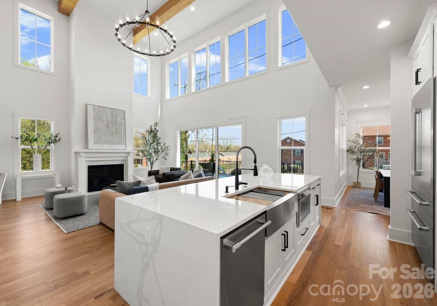 Furnished interior view inside a new home in , Charlotte (Image 32).