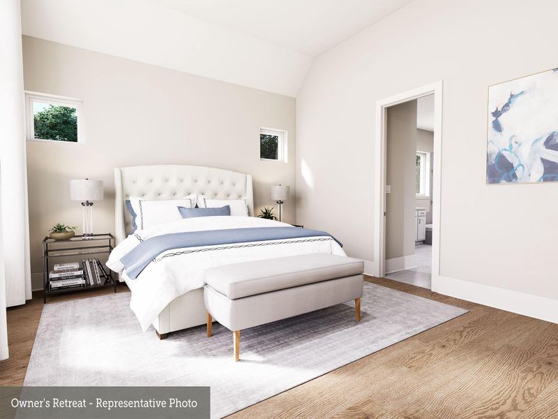 Furnished interior view inside a new home in The Woodlands Hills - Premier Collection, Willis (Image 13).