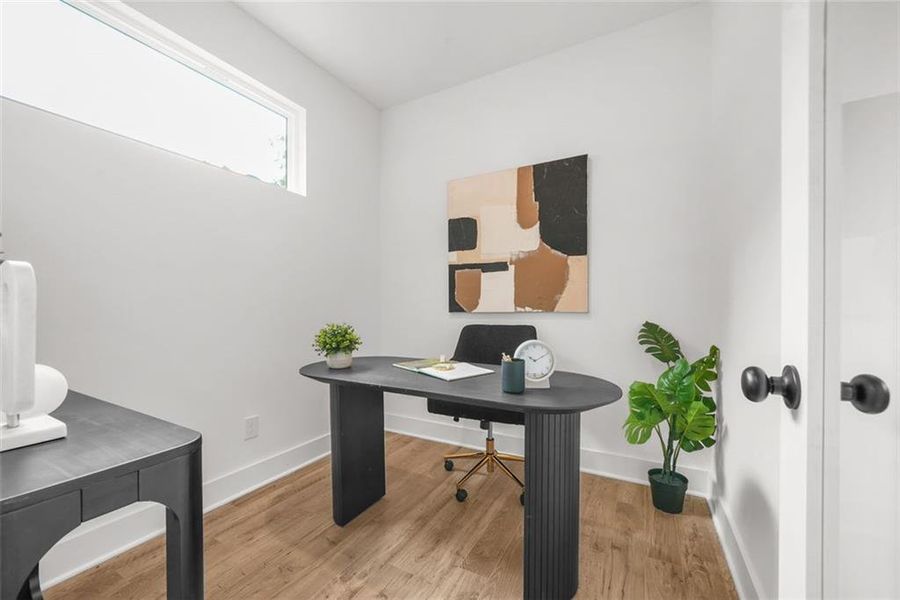 Furnished interior view inside a new home in , Atlanta (Image 13).
