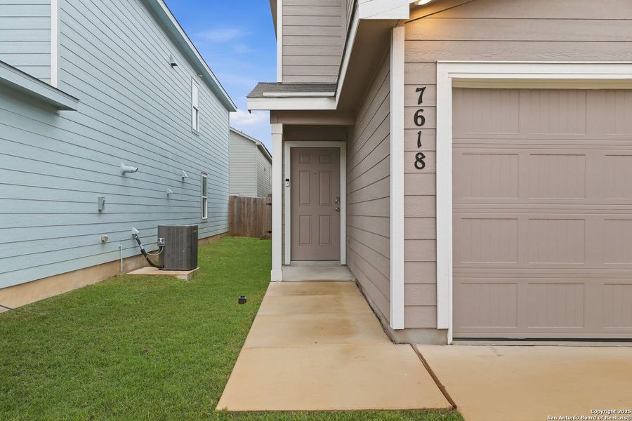 Exterior details and patio area of a home in Aston Park: Wellton Collection, San Antonio (Image 19).