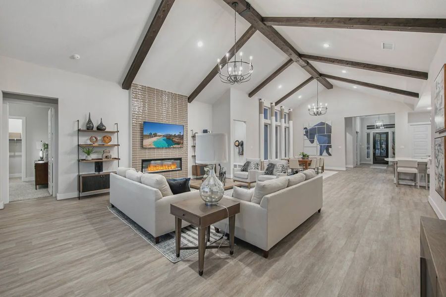 Representative furnished interior of a home built from the Gregory by Chesmar Homes in Regency Ranch, Marion (Image 10).