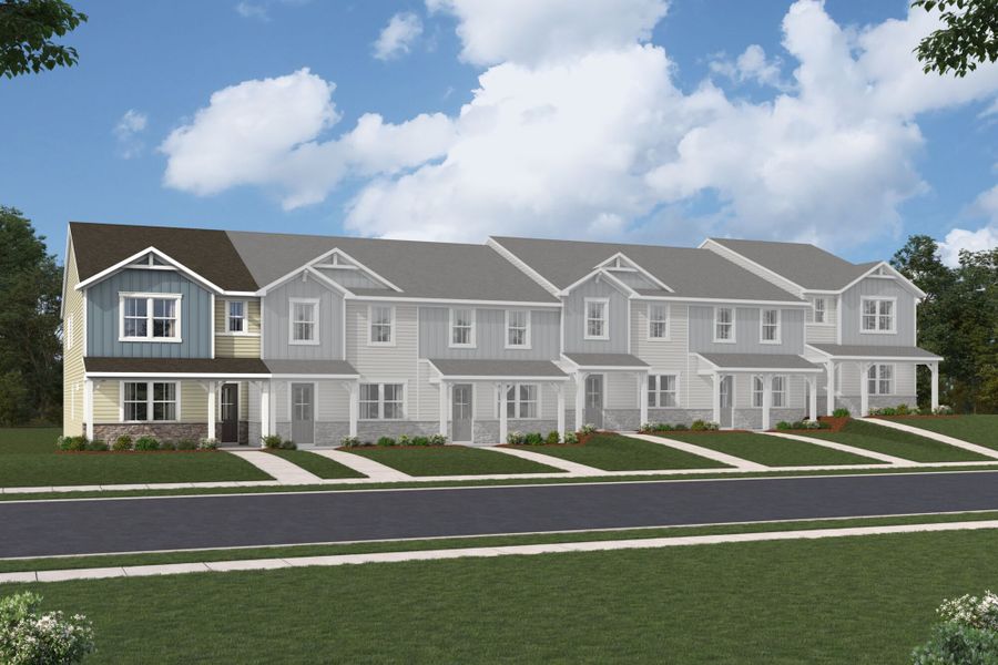Representative exterior photo of a completed home built from the Grifton by Mattamy Homes in Westfall, Gastonia, NC (Image 20).