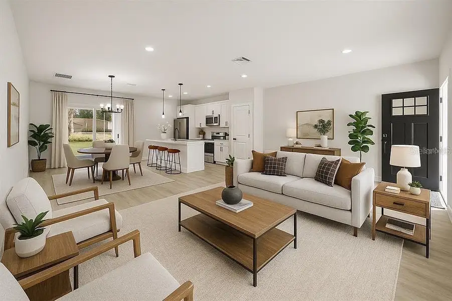 Furnished interior view inside a new home in , Citrus Springs (Image 7).