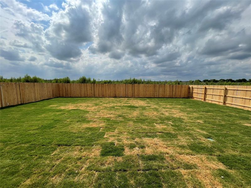 Private Backyard of Home Private Backyard of Home