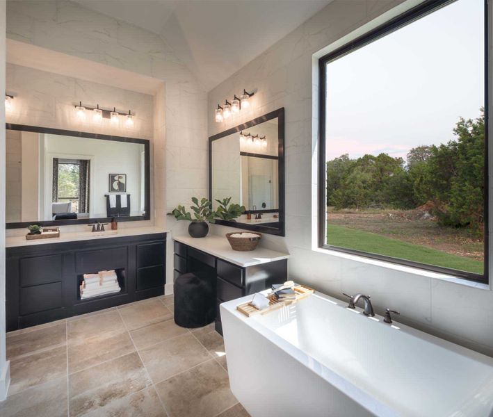 Representative furnished interior of a home built from the 216G by Highland Homes in Quail Hollow, Rockwall (Image 30).